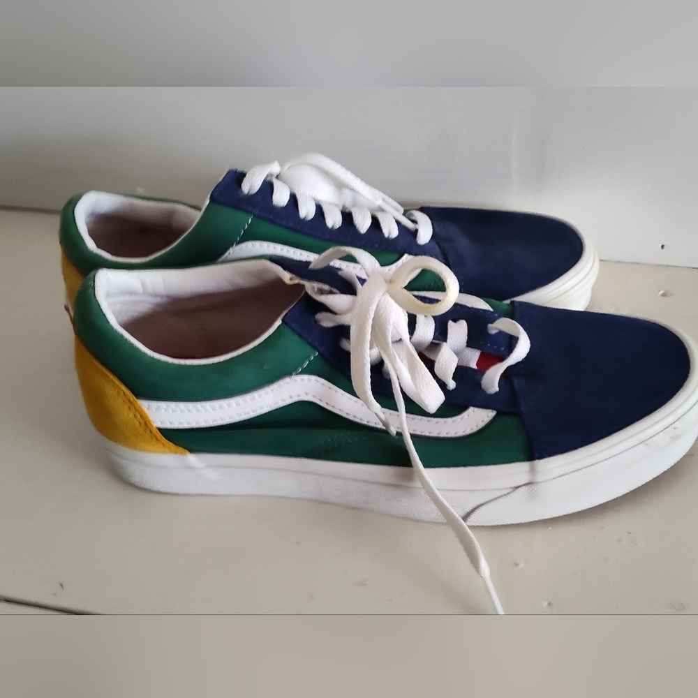 Vans Off The Wall Old Skool Skateboard Boat Sneakers | Multi Color | 7.5W | 6M